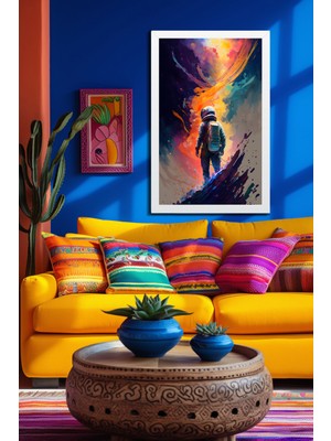 Marsilyan Space, Uzay, Yapay Zeka Mdf Plastik Çerçeveli Dekoratif Tablo 119