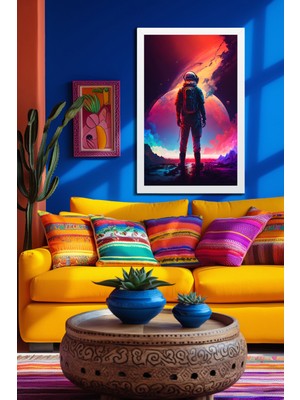 Marsilyan Space, Uzay, Yapay Zeka Mdf Plastik Çerçeveli Dekoratif Tablo 110