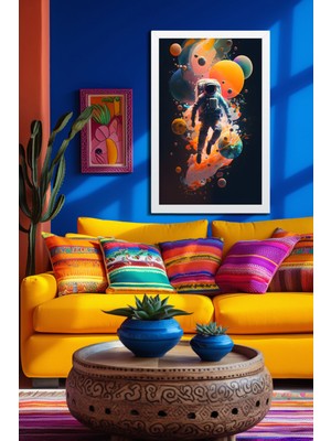 Marsilyan Space, Uzay, Yapay Zeka Mdf Plastik Çerçeveli Dekoratif Tablo 121