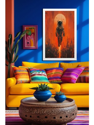 Marsilyan Space, Uzay, Yapay Zeka Mdf Plastik Çerçeveli Dekoratif Tablo 136