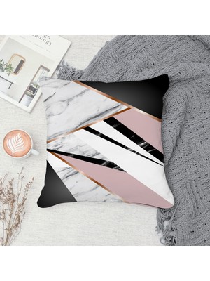 Çift Taraf Baskılı Gizli Di Özel Tasarım Süet Dokulu Kırlent Kılıfı Takımı 122