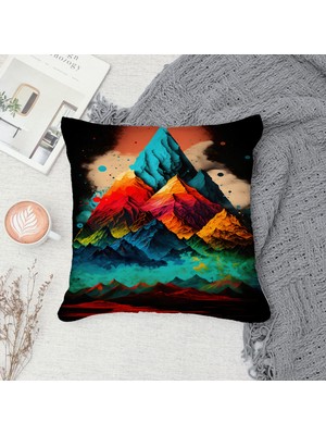 Çift Taraf Baskılı Gizli Di Özel Tasarım Süet Dokulu Kırlent Kılıfı Takımı 83