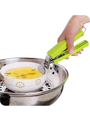 Kase Tabak Tepsi Kelepçesi Sıcaklık Önleyici Tepsi Tutucu Fırın Mikrodalga