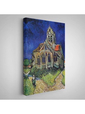 Vincent Van Gogh Auvers'deki Kilise TABLOSU-7445