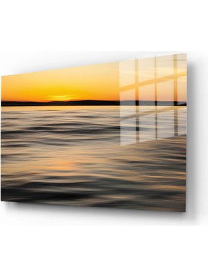 Marsilyan Doğa, Manzara 3D Dekoratif Baskı Yatay Cam Tablo 01