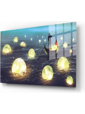 Marsilyan Doğa, Manzara 3D Dekoratif Baskı Yatay Cam Tablo 01