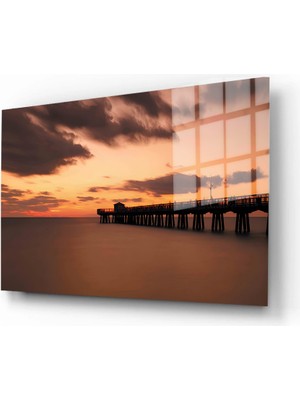 Marsilyan Doğa, Manzara 3D Dekoratif Baskı Yatay Cam Tablo 01