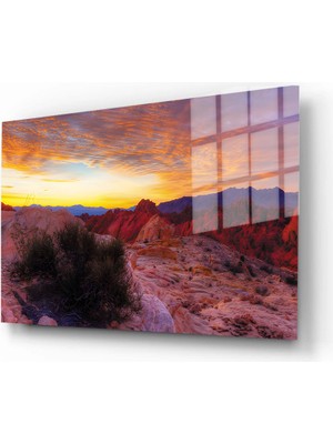 Marsilyan Doğa, Manzara 3D Dekoratif Baskı Yatay Cam Tablo 01