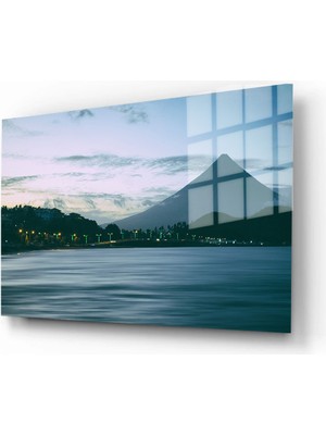 Marsilyan Doğa, Manzara 3D Dekoratif Baskı Yatay Cam Tablo 01