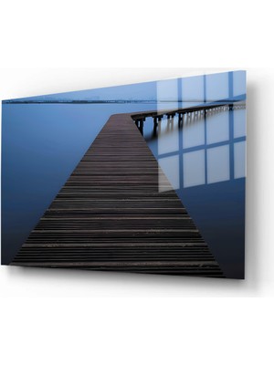 Marsilyan Doğa, Manzara 3D Dekoratif Baskı Yatay Cam Tablo 01