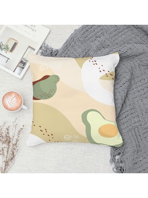 Çift Taraf Baskılı Gizli Di Özel Tasarım Süet Dokulu Kırlent Kılıfı Takımı 41