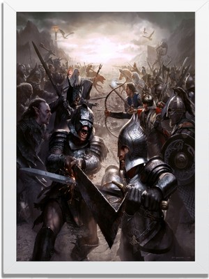 Dizi- Film Karakter ve Afişleri Mdf Plastik Çerçeveli Dekoratif Tablo 01