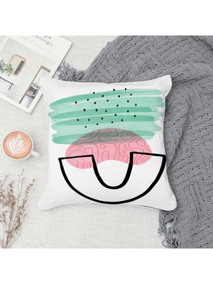 Çift Taraf Baskılı Gizli Di Özel Tasarım Süet Dokulu Kırlent Kılıfı Takımı 233