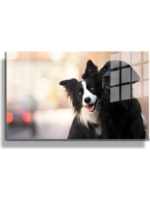 Marsilyan Eğlenceli Hayvanlar, Yapay Zeka Destekli, 3D Dekoratif Baskı Yatay Cam Tablo 320