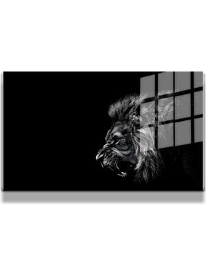 Marsilyan Eğlenceli Hayvanlar, Yapay Zeka Destekli, 3D Dekoratif Baskı Yatay Cam Tablo 88