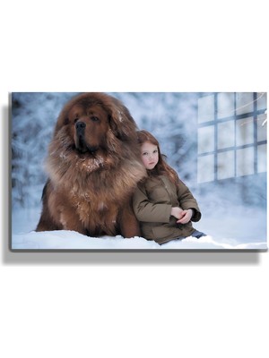 Marsilyan Eğlenceli Hayvanlar, Yapay Zeka Destekli, 3D Dekoratif Baskı Yatay Cam Tablo 476