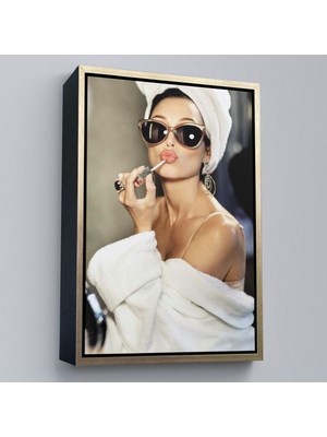 Marsilyan Çerçeveli Audrey Hepburn Kanvas TABLO-5106