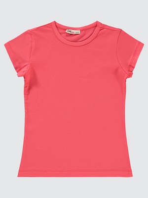 Civil Girls Kız Çocuk Tişört 6-9 Yaş Sardunya Pembesi
