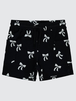 Civil Girls Kız Çocuk Şort 10-13 Yaş Siyah