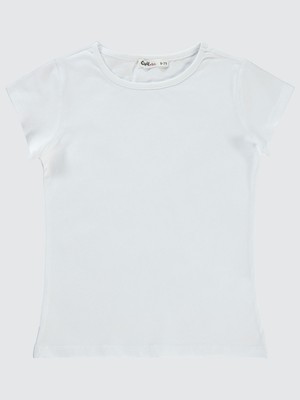 Civil Girls Kız Çocuk Tişört 6-9 Yaş Beyaz