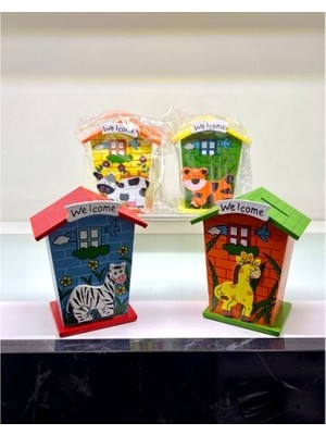 Ahşap Ev Tasarımlı Kumbara