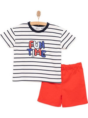 HelloBaby Motto Boy Erkek Tshirt-Şort Erkek Bebek