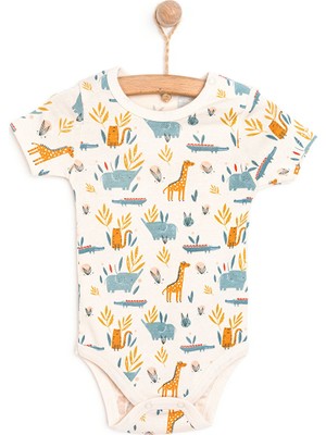 Hellobaby Hayvan Desenli Kısa Kol Body