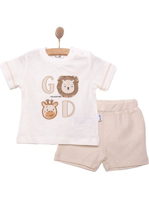 Bebetto Yenidoğan Good Adventure Tshirt-Şort Erkek Bebek