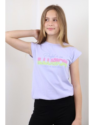 Toontoy Kız Çocuk Baskılı Tişört