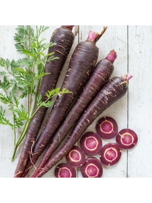 Miracle Ata Tohumları Geleneksel Siyah Mor  Havuç Tohumu (300 Tohum)