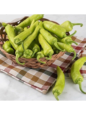 Miracle Geleneksel Tohum Ince Kabuk Acı Etli Çarliston Biber Tohumu(70 Tohum)