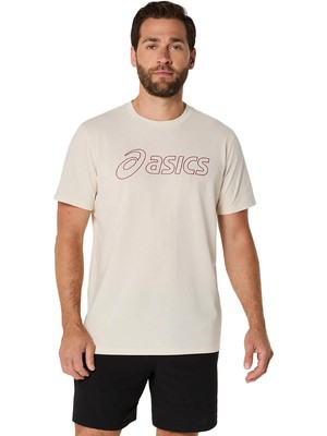 Asics Asics Logo Ss Tee Erkek Krem Kısa Kollu Tshirt 2031E188-201