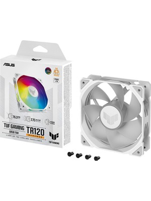 Asus Tuf TR120 Reverse Soğutucu Kasa Radyatör Fanı Ters Hava Akışı Adreslenebilir Argb 120MM Beyaz