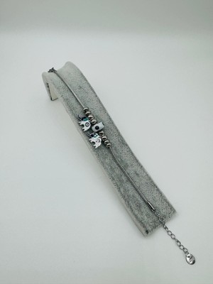 Gly Çlk Bijuteri Fil Detaylı Çelik Pandora Bileklik (Gümüş) Blk 211111-01