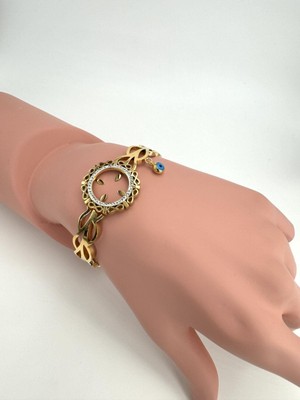 2046 Çeyrek Altın Takmalı Kelepçe (Gold)