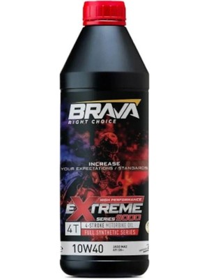 Brava Extreme 9000 4t 10W40 Tam Sentetik Motosiklet Motor Yağı