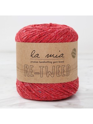 La Mia Re-Tweed Kırmızı Melanj El Örgü İpi - L165