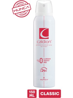 Caldion Kadın Deodorantı - Gül Yaprakları, Yasemin ve Menekşe Aromalı, 150 ml, Klasik ve Zamansız Koku