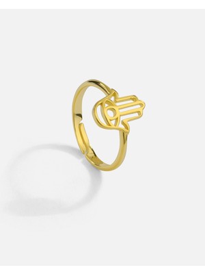 Meks Jewels Fatma Ana Eli Gümüş Yüzük