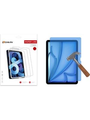 ZORE iPad Air 13 2024 Kağıt Hisli Mat ​​​​​​​​​​​​​​​uyumlu Davin Paper Like Ekran KORUYUCU-ŞEFFAF-868043