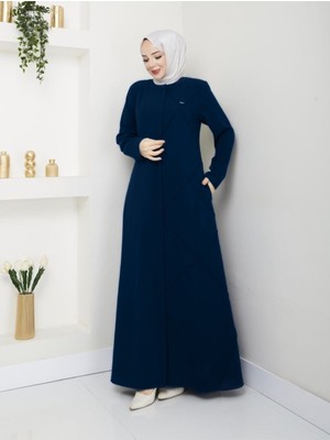 Belde Kadın Büyük Beden Etamin Kumaş Ferace