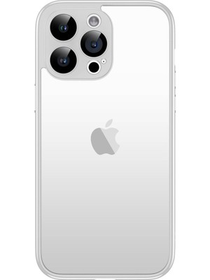 ZORE Apple iPhone 15 Pro Max Uyumlu Kamera Korumalı Bontez BUMPER-GÜMÜŞ-8680436741061-TA95825-TDOM
