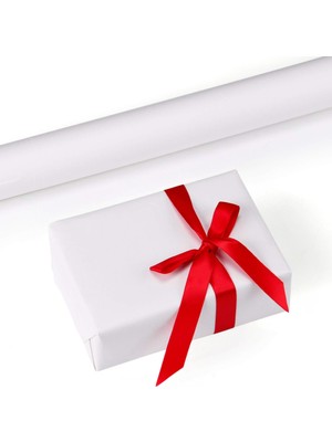 Roco Paper Co. Beyaz Kraft Ambalaj ve Hediye Paketleme Kağıdı, Çift Taraflı Kağıt Rulo, 80 GR-70X100 cm, 10LU Paket