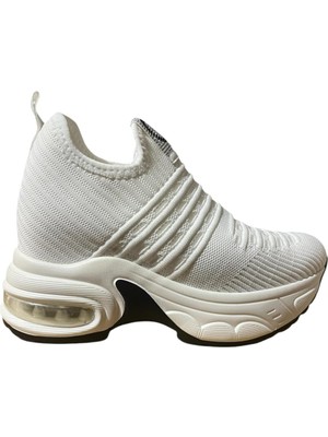 Guja Yeni Sezon 3005 Ortopedik Dolgu Topuklu Keten Bayan Spor Ayakkabı