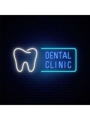 Disa Neon LED Dekoratif Aydınlatma -Dental Clinic, 80X34CM-