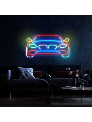 Disa Neon LED Dekoratif Aydınlatma -Araba, Bmw, 70X40CM-