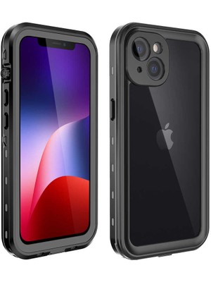 Tredonim Apple iPhone 13 Mini Uyumlu 1-1 Su Geçirmez KILIF-SIYAH-8680436088531-TA60366-TDOM
