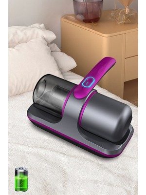 Ensiga El Süpürgesi Kablosuz Şarjlı Yatak Kanepe Halı Toz Tüy Uv Işınlı Vakum Temizleme Toz Giderme