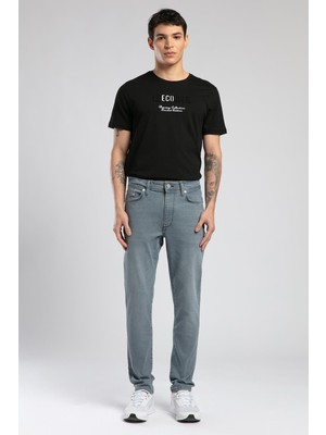 Lee Cooper Jack Normal Bel Dar Kesim Dar Paça Mavi Erkek Jean Pantolon