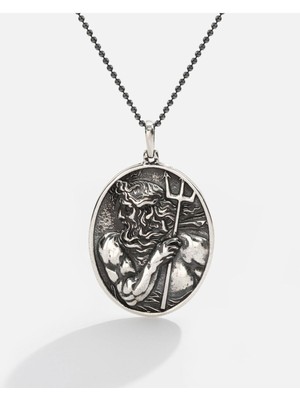 Meks Jewels Gümüş Posedion Kolye